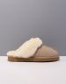 Never mind Caiya Pantoffels met vacht Beige