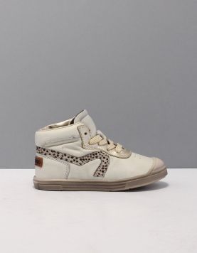 Pinocchio F1255 Hoge kinderschoenen met veters Goud/zilver