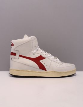 Diadora Heritage Mi Basket Used Hoge sneakers Wit