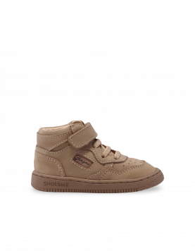 Shoesme Bn24w008 Hoge kinderschoenen met veters Beige