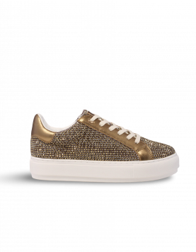 Kurt Geiger Laney Dames sneakers Goud/zilver