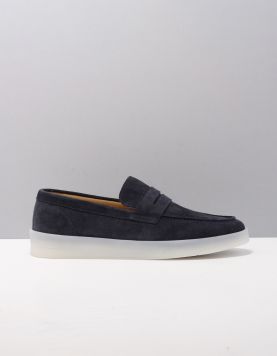 Blackstone Zg43 Loafers met rubberen zool Blauw